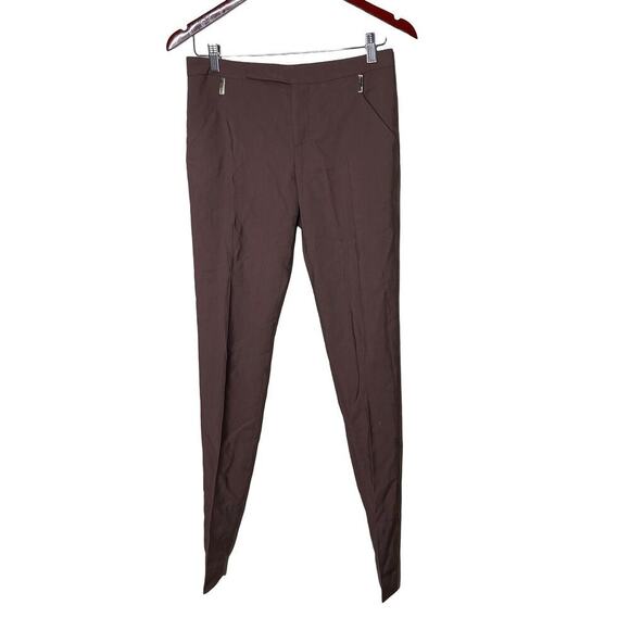 Gucci Slim Fit Low Rise Ankle Pants Womens 40 US 4 Chocolate Brown - Picture 1 of 11
